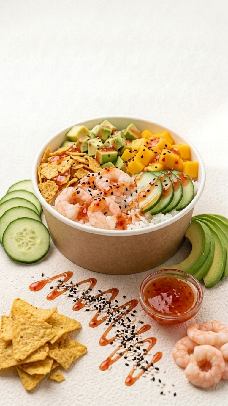 sweet & crunchy shrimp bowl sweet & crunchy shrimp bowl